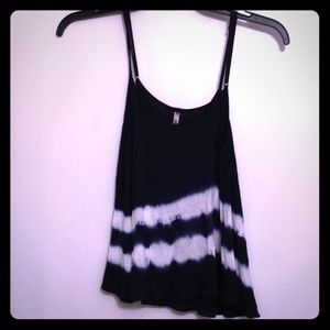 Dark blue and white tank top